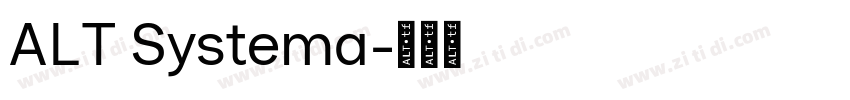 ALT Systema字体转换